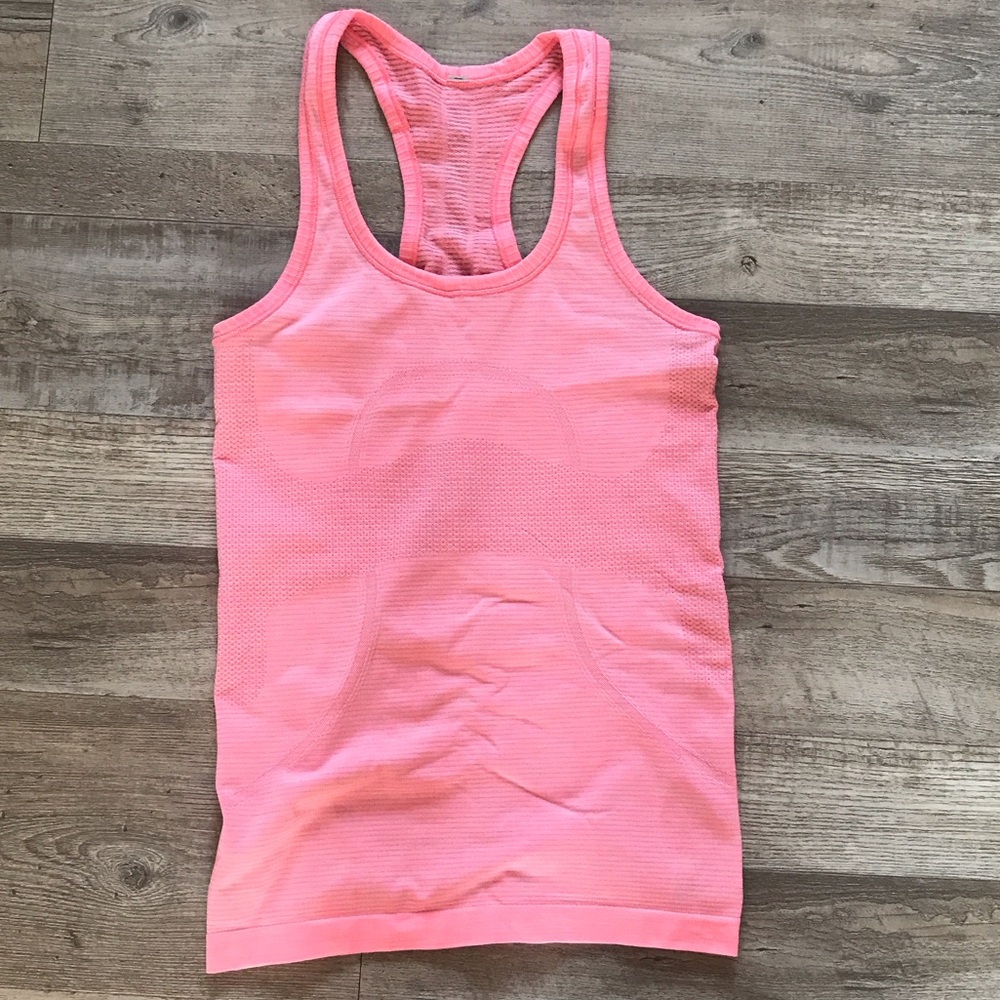 Lululemon Seamless Racerback Tank Top - Coral Pink